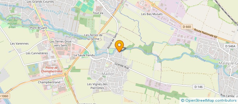 localisation de l'entreprise SCI N AIR J INVEST  MAILLOT