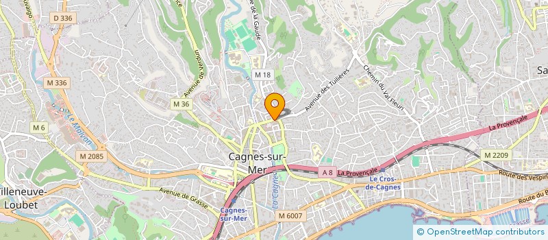 localisation de l'entreprise SCI N.B.A à CAGNES-SUR-MER