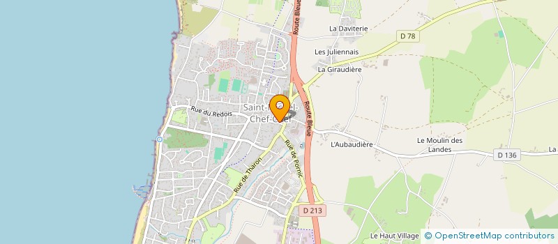 localisation de l'entreprise SCI N.B.A. BERANGER  SAINT-MICHEL-CHEF-CHEF