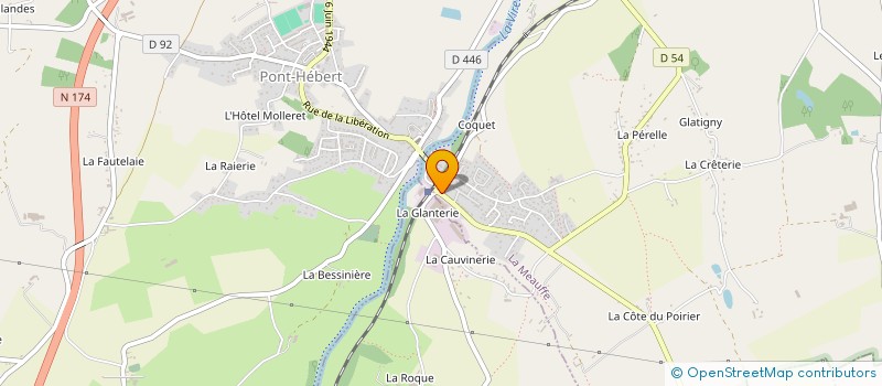 localisation de l'entreprise SCI N.B.J.  LA MEAUFFE