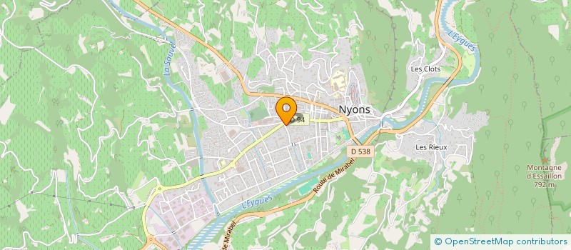 localisation de l'entreprise SCI N.B.J.  NYONS