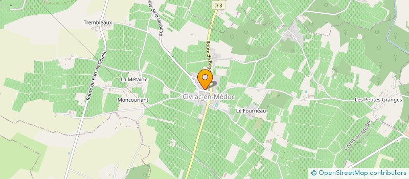 localisation de l'entreprise SCI N.B.M.  CIVRAC-EN-MEDOC