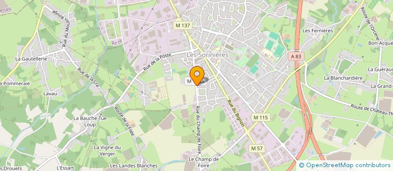 localisation de l'entreprise SCI N-C-C  LES SORINIERES