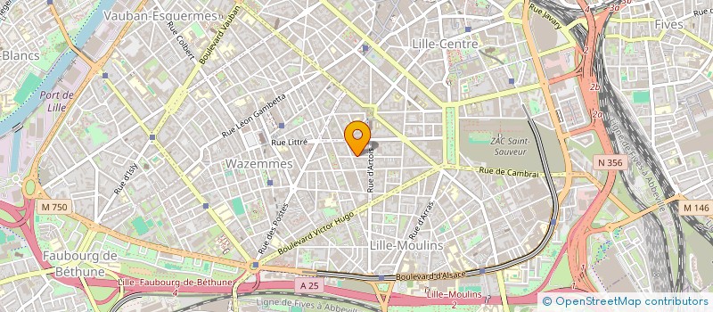 localisation de l'entreprise SCI N C M à LILLE