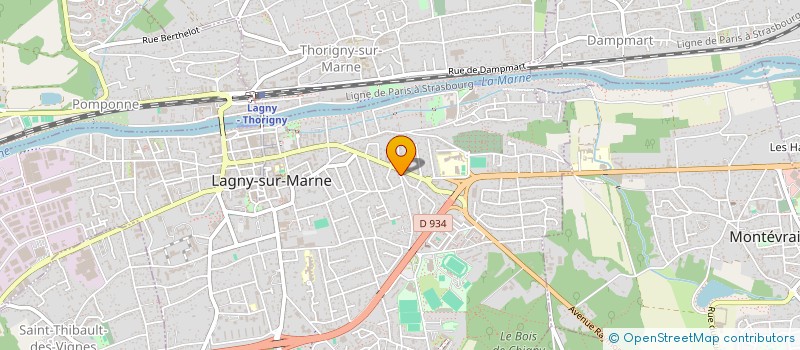 localisation de l'entreprise SCI N.C.P.  LAGNY-SUR-MARNE