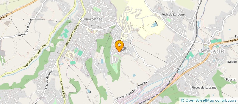 localisation de l'entreprise SCI N.D.P.  PONT-DU-CASSE