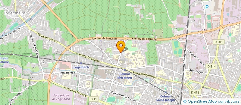 localisation de l'entreprise SCI N.D.R.  COLMAR