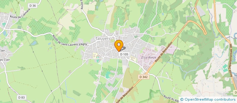 localisation de l'entreprise SCI N.D.T.IMMO  TALUYERS