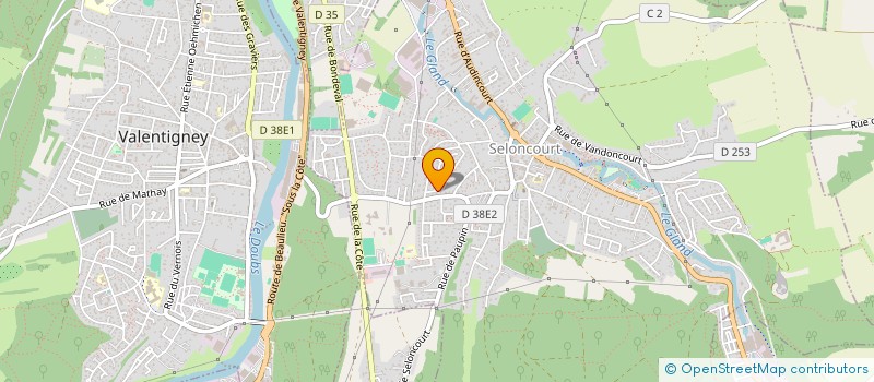 localisation de l'entreprise SCI N.E.F  SELONCOURT