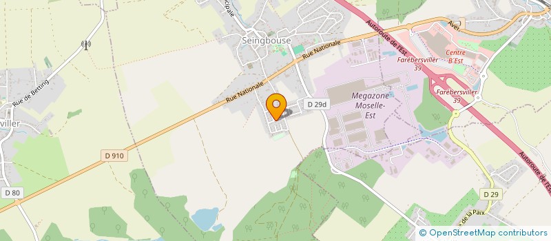 localisation de l'entreprise SCI N&E INVEST  SEINGBOUSE