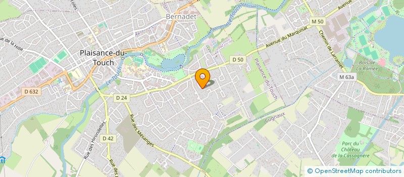 localisation de l'entreprise SCI N.E.M.A.  PLAISANCE-DU-TOUCH