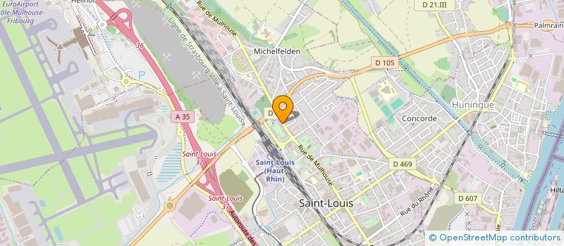 localisation de l'entreprise SCI N.E.N  SAINT-LOUIS