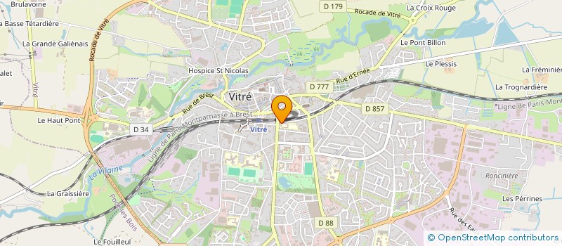 localisation de l'entreprise SCI N.E.O.  VITRE