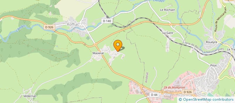 localisation de l'entreprise SCI N ET C à ROFFIAC