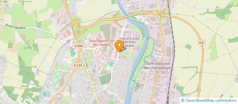 localisation de l'entreprise SCI N ET N à AUXERRE