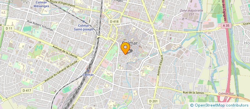 localisation de l'entreprise SCI N F  COLMAR