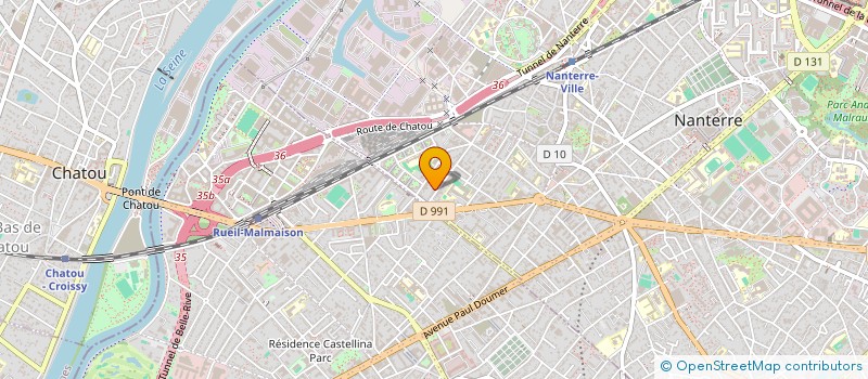 localisation de l'entreprise SCI N.F.O.S  NANTERRE