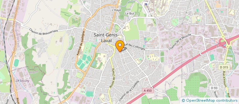 localisation de l'entreprise SCI N G  SAINT-GENIS-LAVAL