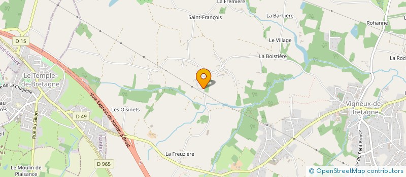 localisation de l'entreprise SCI N.G.C.L.DENIAUD à VIGNEUX-DE-BRETAGNE