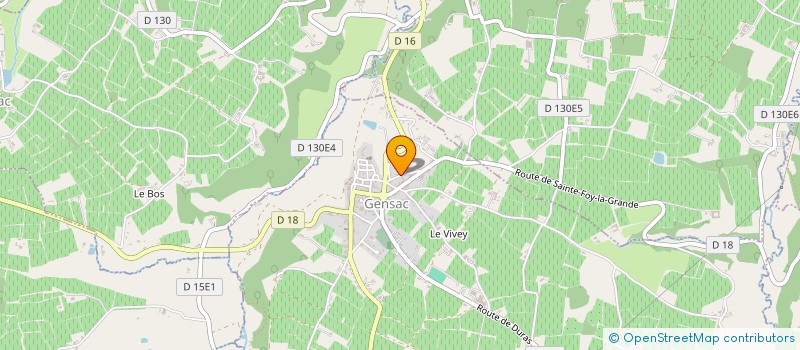 localisation de l'entreprise SCI N.G.D.S  GENSAC