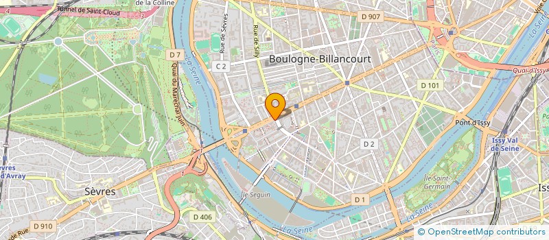 localisation de l'entreprise SCI N'GOAS à BOULOGNE-BILLANCOURT