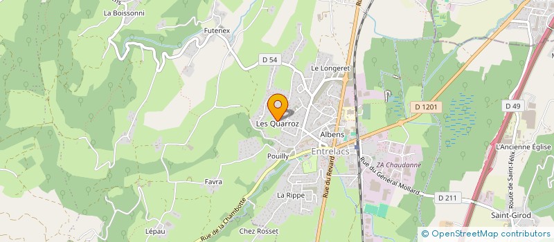 localisation de l'entreprise SCI N.I.L  ENTRELACS