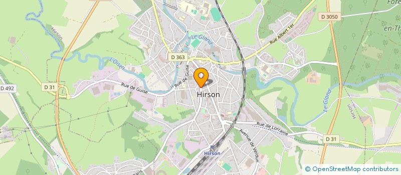 localisation de l'entreprise SCI N.I.M.A  HIRSON