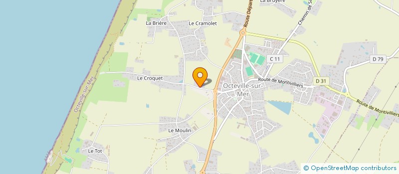 localisation de l'entreprise SCI N.I.S.  OCTEVILLE-SUR-MER