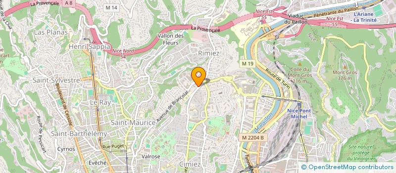localisation de l'entreprise SCI N INVEST à NICE