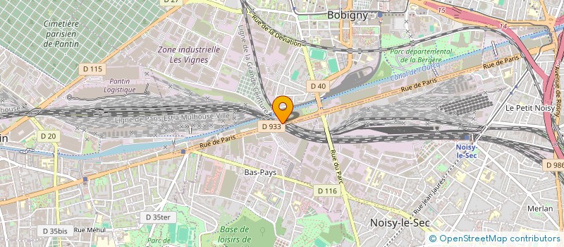 localisation de l'entreprise SCI N.J.  BOBIGNY