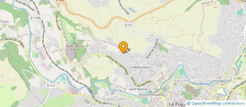 localisation de l'entreprise SCI N.J  ESPALY-SAINT-MARCEL