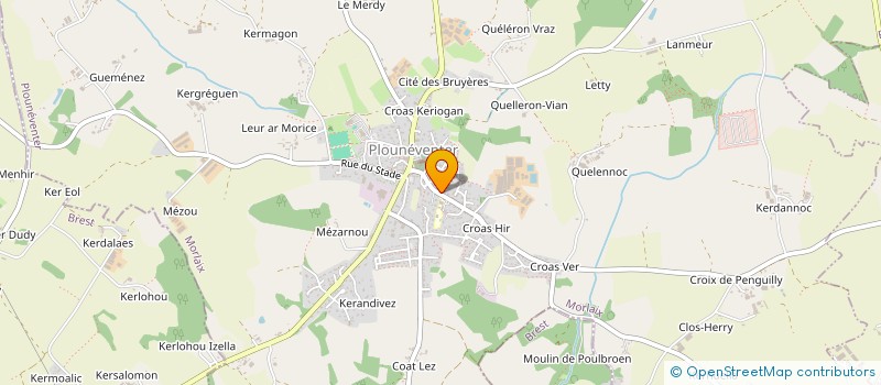 localisation de l'entreprise SCI N & J  PLOUNEVENTER