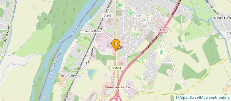 localisation de l'entreprise SCI N.J.C à COSNE-COURS-SUR-LOIRE