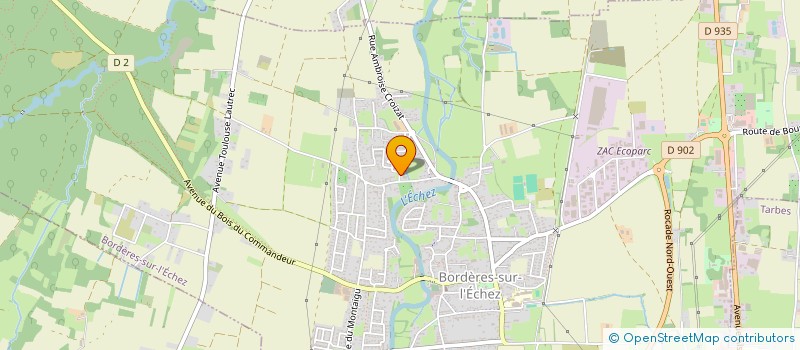 localisation de l'entreprise SCI N.J.D.  BORDERES-SUR-L'ECHEZ