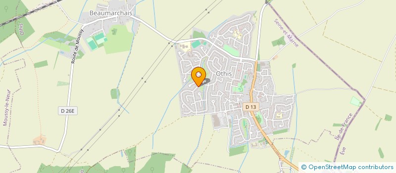 localisation de l'entreprise SCI N.J.L  OTHIS