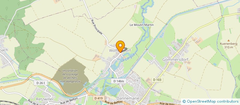 localisation de l'entreprise SCI N.J.M  TRAUBACH-LE-HAUT