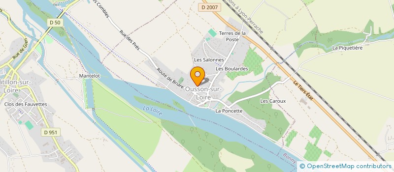 localisation de l'entreprise SCI N.J.P  OUSSON-SUR-LOIRE