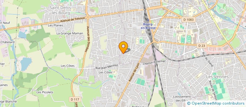 localisation de l'entreprise SCI N K F à SAINT-DENIS-LES-BOURG