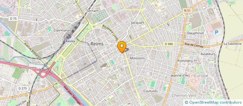 localisation de l'entreprise SCI N.L.  REIMS