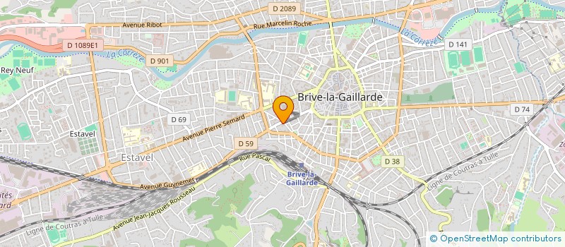 localisation de l'entreprise SCI N.L.P  BRIVE-LA-GAILLARDE