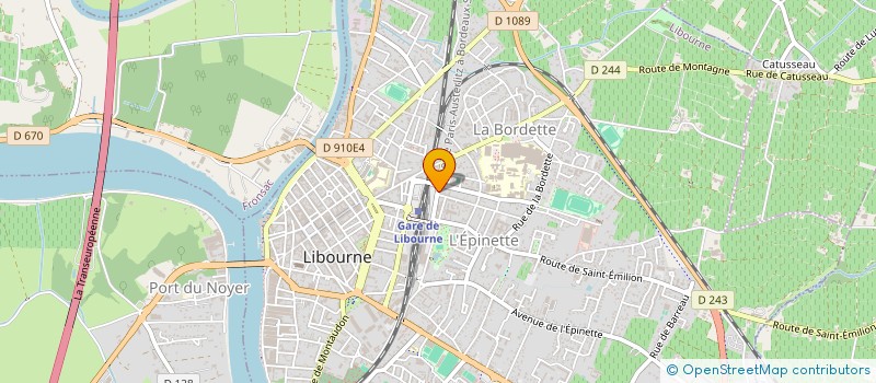 localisation de l'entreprise SCI N.M  LIBOURNE