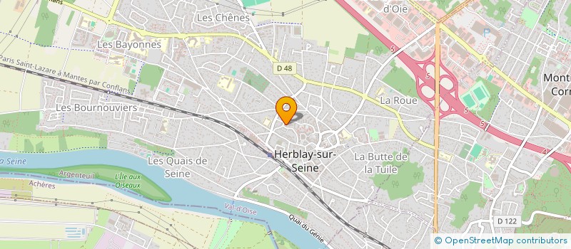 localisation de l'entreprise SCI N.M.E.  HERBLAY-SUR-SEINE