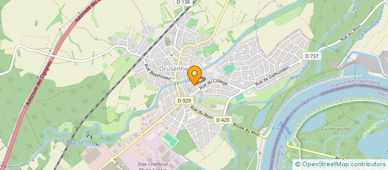 localisation de l'entreprise SCI N M ORTHOPHONIE  DRUSENHEIM