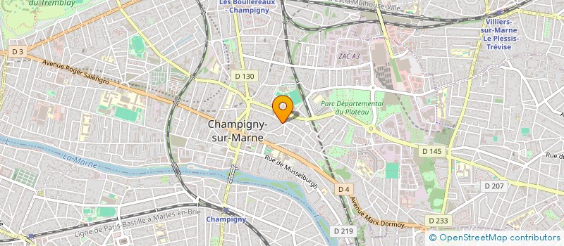 localisation de l'entreprise SCI N.M.R.T.V.  CHAMPIGNY-SUR-MARNE