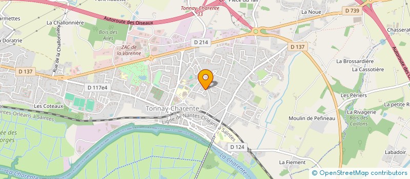 localisation de l'entreprise SCI N&N IMMOBILIERS  TONNAY-CHARENTE