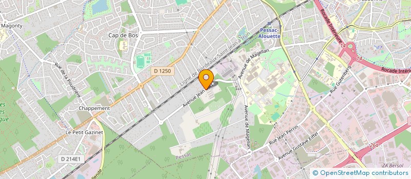 localisation de l'entreprise SCI N.O.R.  PESSAC