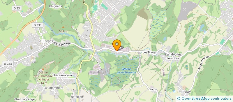 localisation de l'entreprise SCI N.P.A.  EPAGNY METZ-TESSY