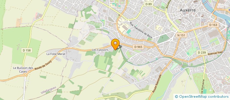 localisation de l'entreprise SCI N.P.E.V. à AUXERRE
