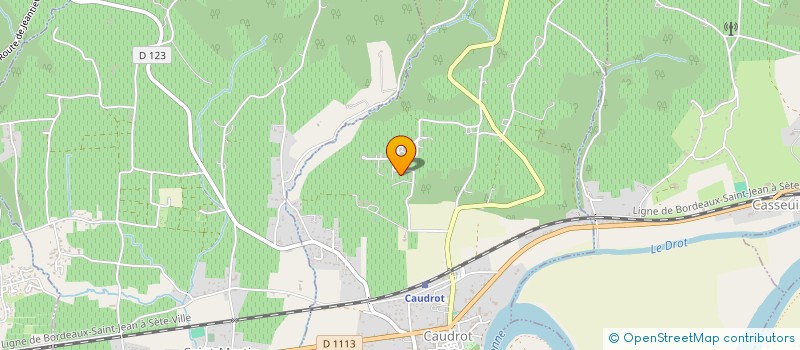 localisation de l'entreprise SCI N.P.S  CAUDROT