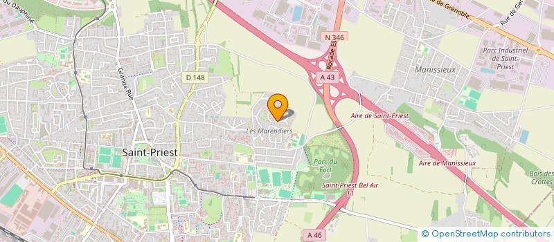 localisation de l'entreprise SCI N.P.S.L.  SAINT-PRIEST